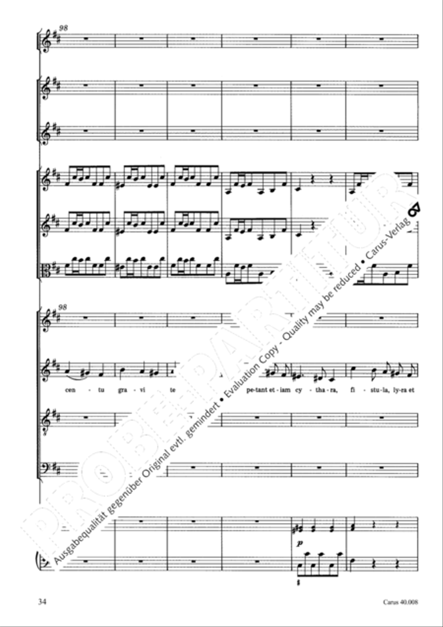 Introduzione e Gloria 4-Part scores gallery preview page 35