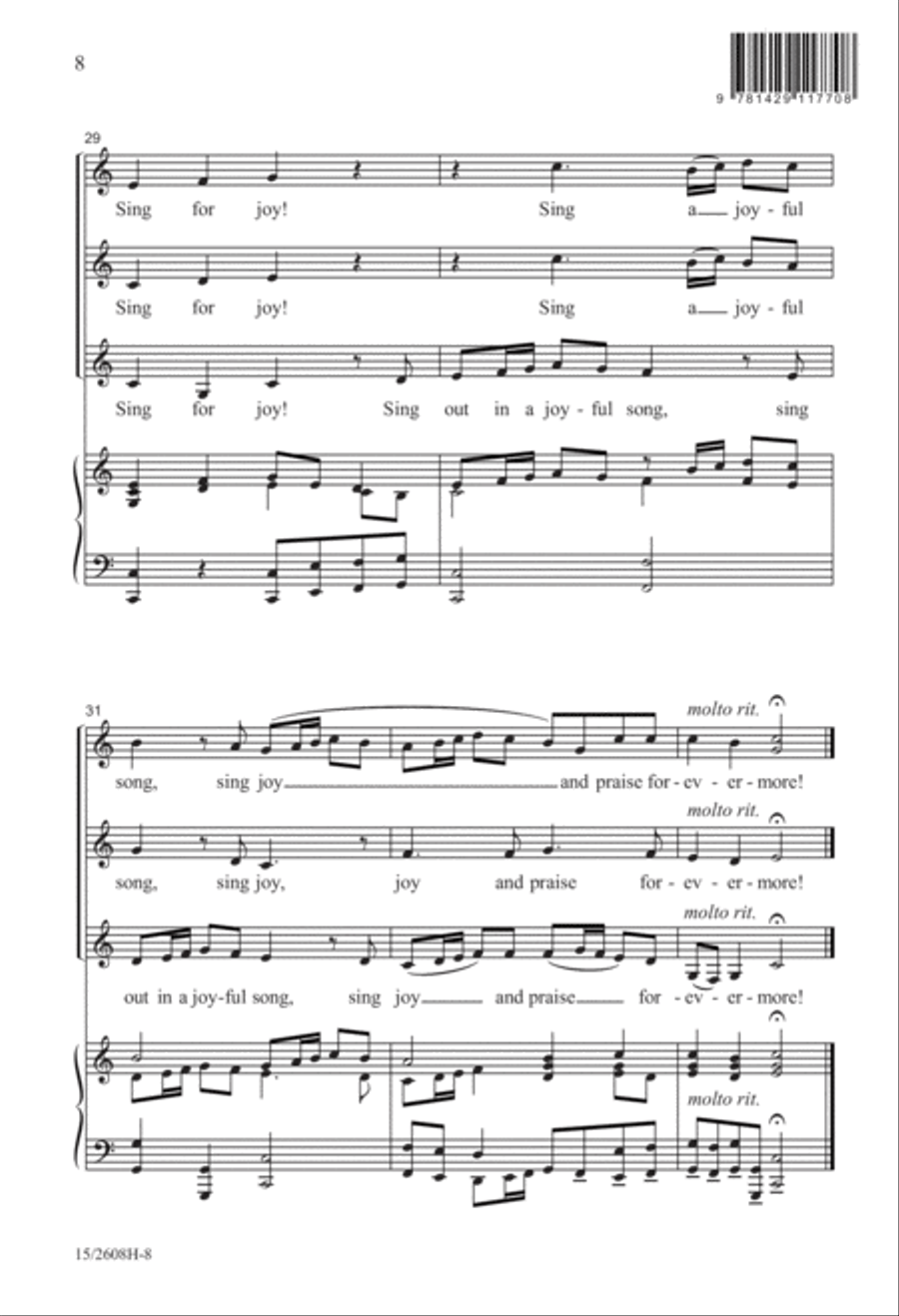 Sing for Joy! SSA scores gallery preview page 8