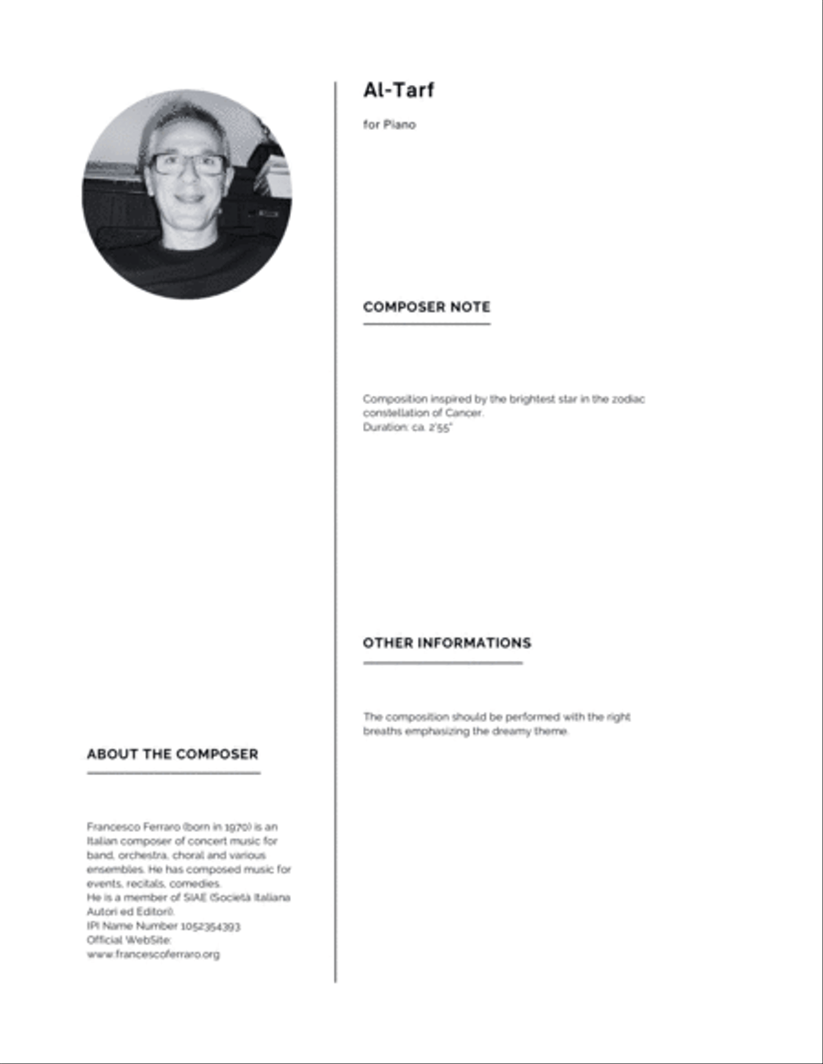 Al-Tarf Piano Solo scores gallery preview page 2