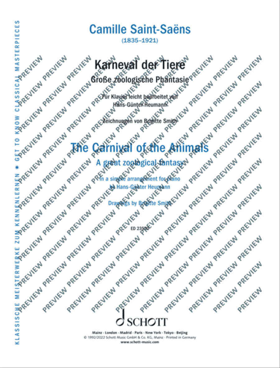 The Carnival of the Animals Piano Solo scores gallery preview page 2