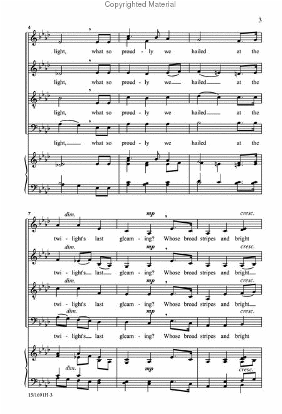 The Star-Spangled Banner Divisi scores gallery preview page 3