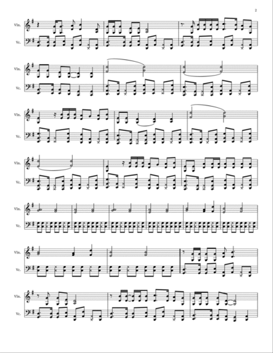 Everywhere String Duet scores gallery preview page 2
