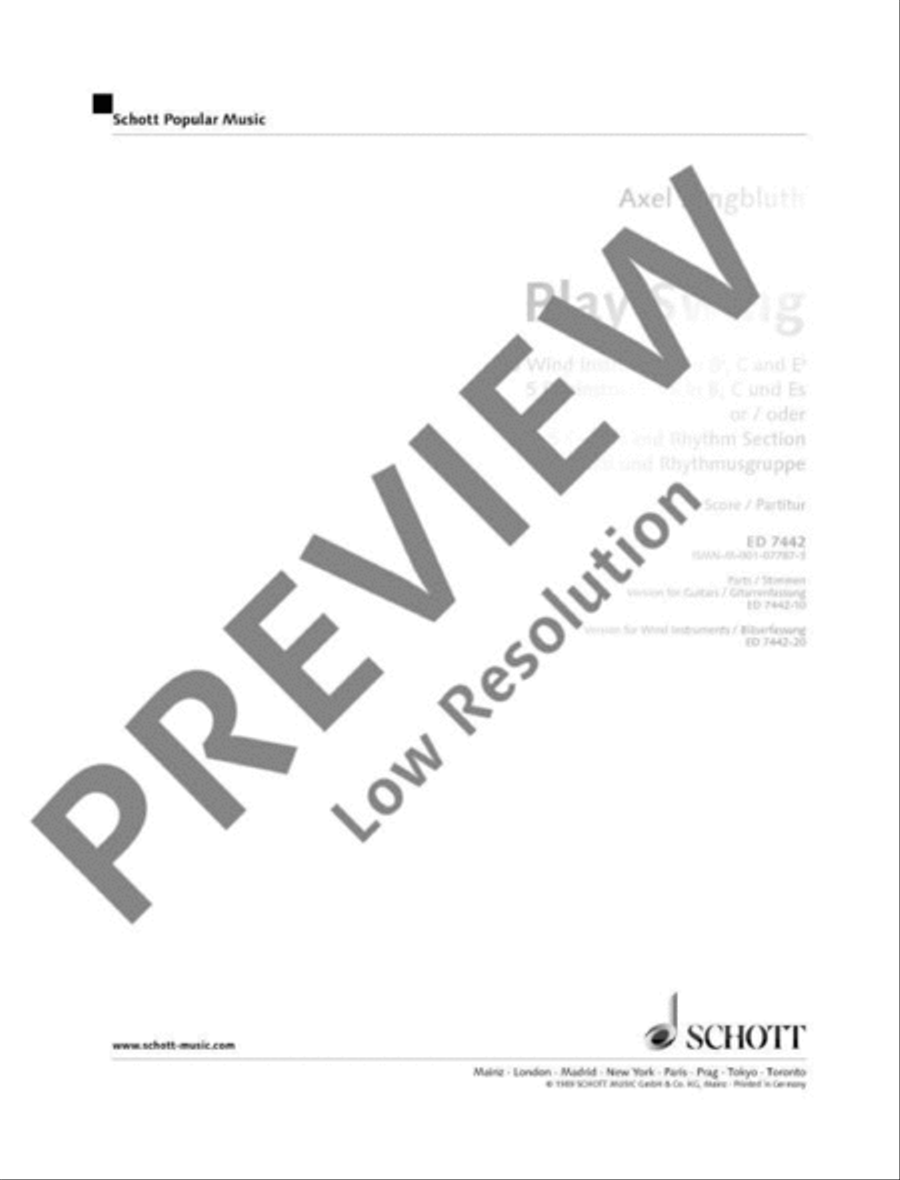 Play Swing for instrumental groups Guitar Ensemble scores gallery preview page 2