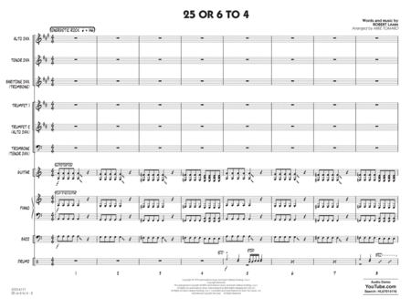 25 Or 6 To 4 (arr. Mike Tomaro) - Full Score