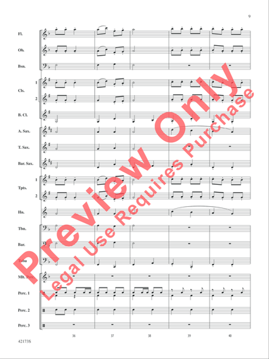 Jingle Band! Concert Band scores gallery preview page 28