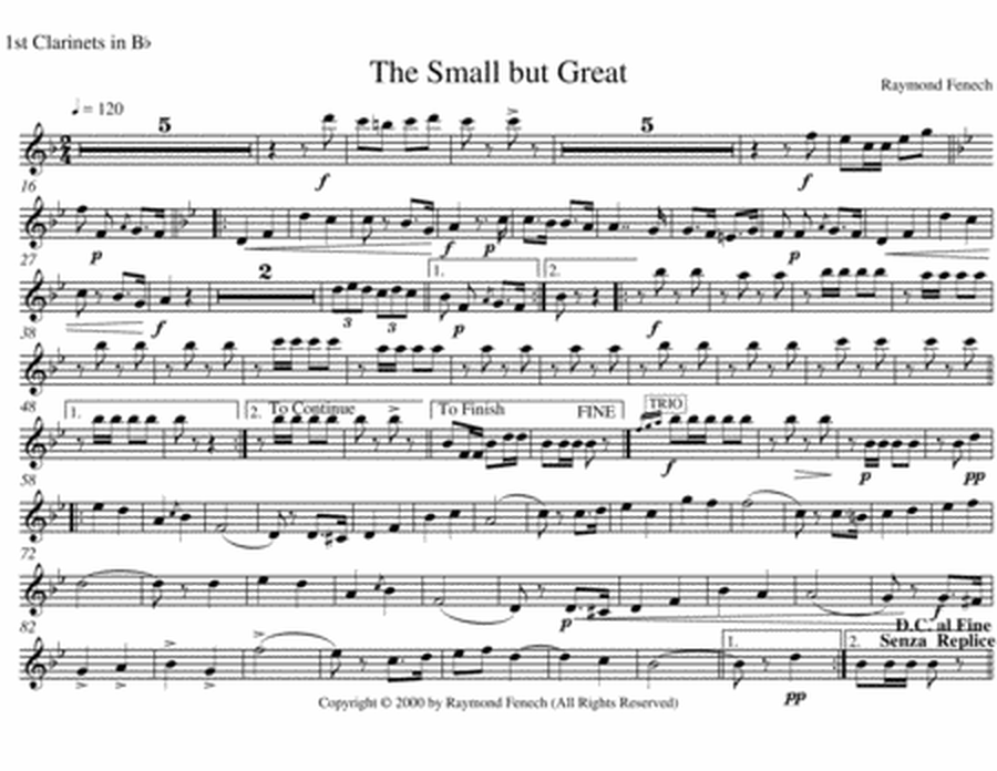 The Small but Great For Pep Band; Concert Band; Marching Band image number null