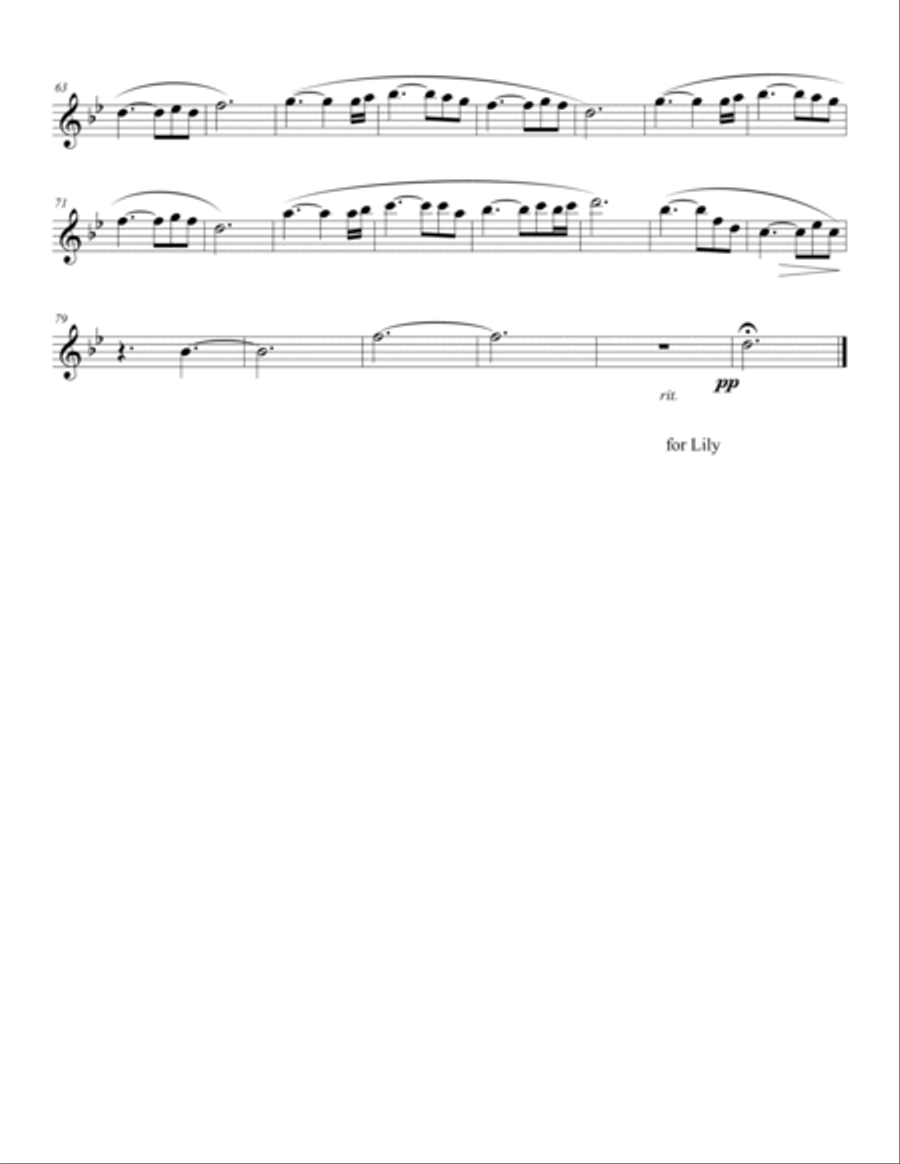 Silent Night for flute and piano Flute Solo scores gallery preview page 2