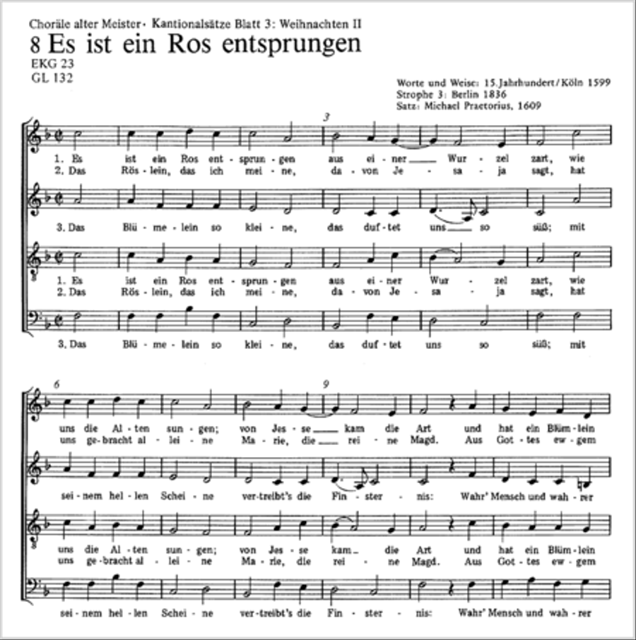 Praetorius: Kantionalsatze zu Weihnachten II Score scores gallery preview page 6