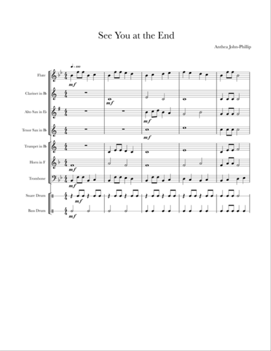 See You at the End See You at the End Concert Band scores gallery preview page 1