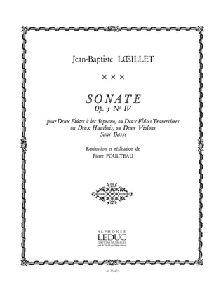 Sonate Op.5, No.4 (recorders 2)