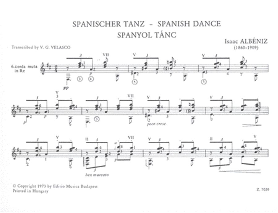 Zwei spanische Tänze Classical Guitar scores gallery preview page 2