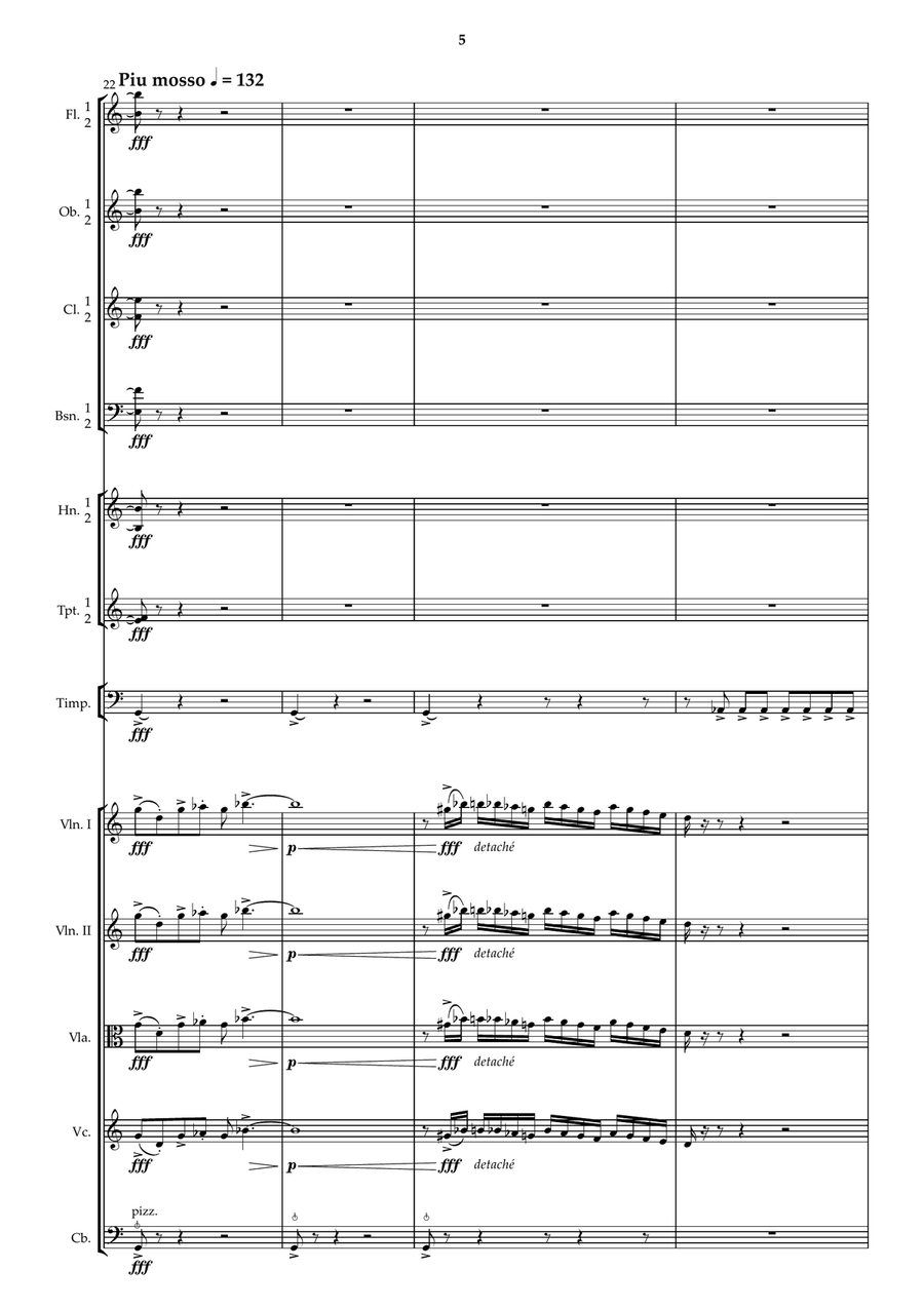 Çelişki for Orchestra Full Orchestra scores gallery preview page 6