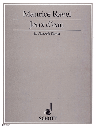 Book cover for Ravel Jeux D'eau S.pft