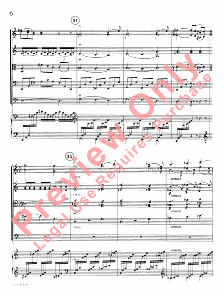 Clair de lune String Orchestra scores gallery preview page 7