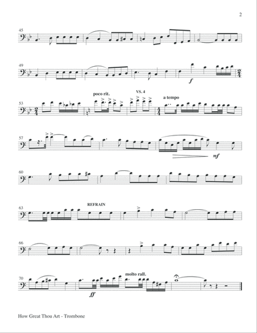 How Great Thou Art Choir scores gallery preview page 17
