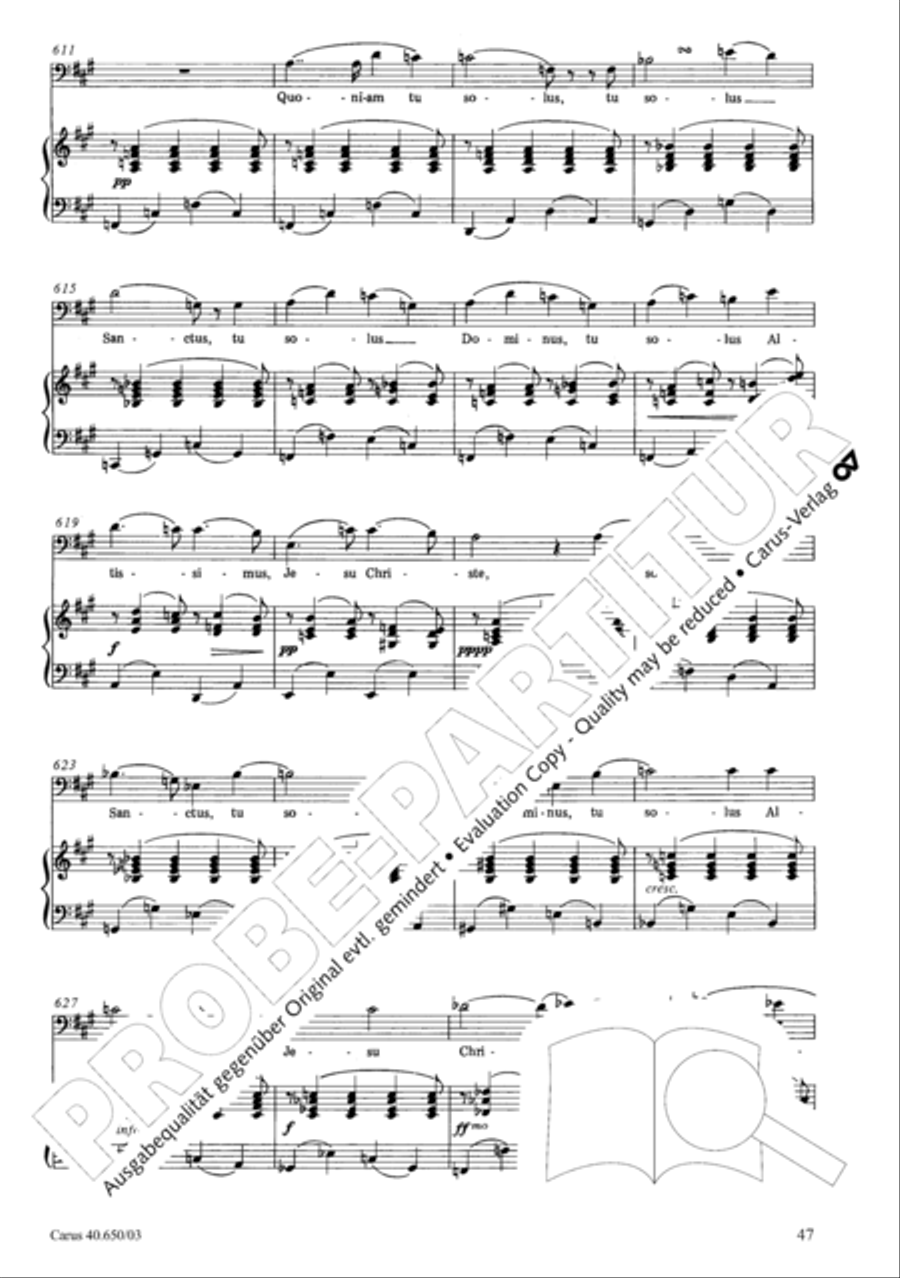 Petite Messe solennelle 4-Part scores gallery preview page 50