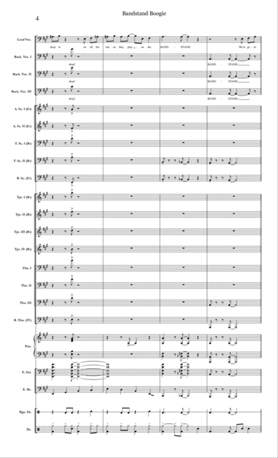 Jump Shout Boogie Jazz Ensemble scores gallery preview page 4