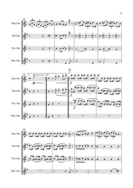 The Jelly Roll Blues for Saxophone Quartet (SATB) image number null