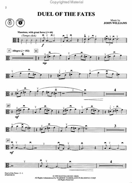 Star Wars - Episodes I, II & III (Viola/Piano) by John Williams Piano Accompaniment - Sheet Music