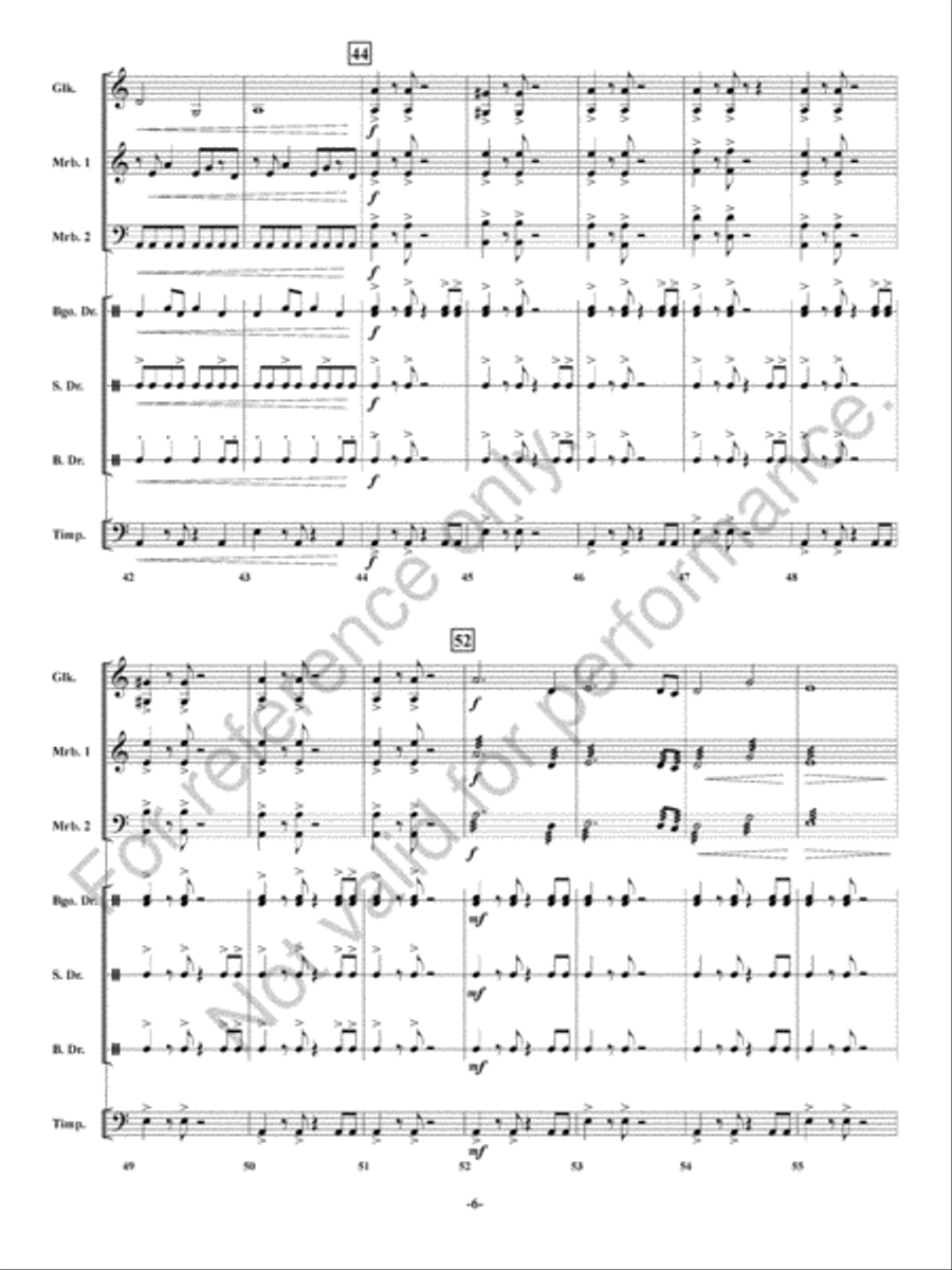 Hidden Village Hidden Village Percussion Ensemble scores gallery preview page 7