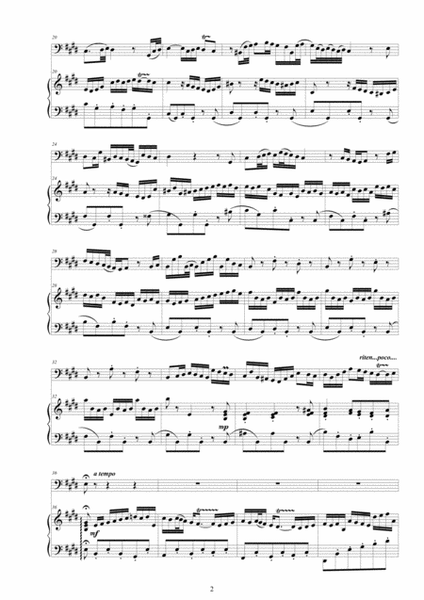 Bach - Aria (Was willst du dich, mein Geist, entsetzen) BWV 8 No.2 for Bassoon and Harpsichord image number null
