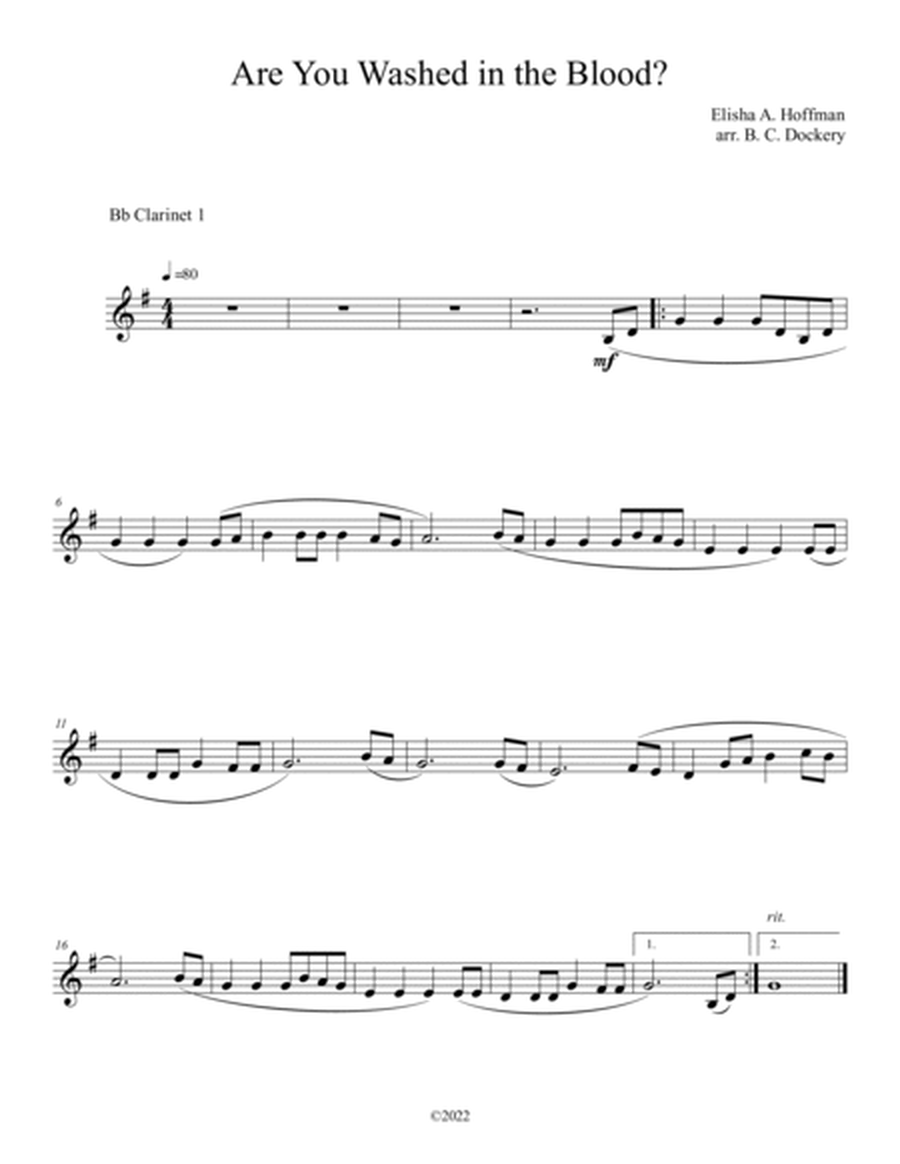 10 Easter Solos for Clarinet and Piano - Vol. 2 image number null