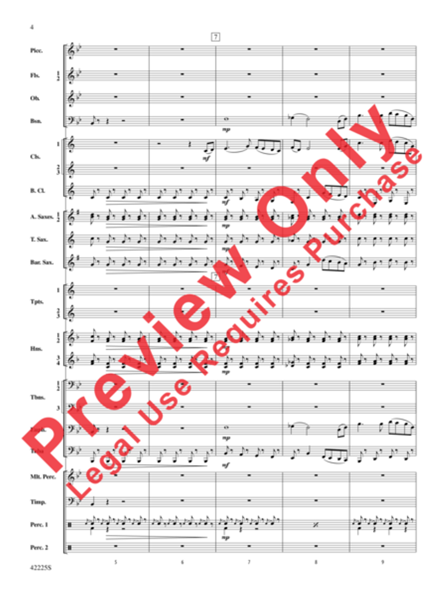 Mountain Strong Concert Band scores gallery preview page 4