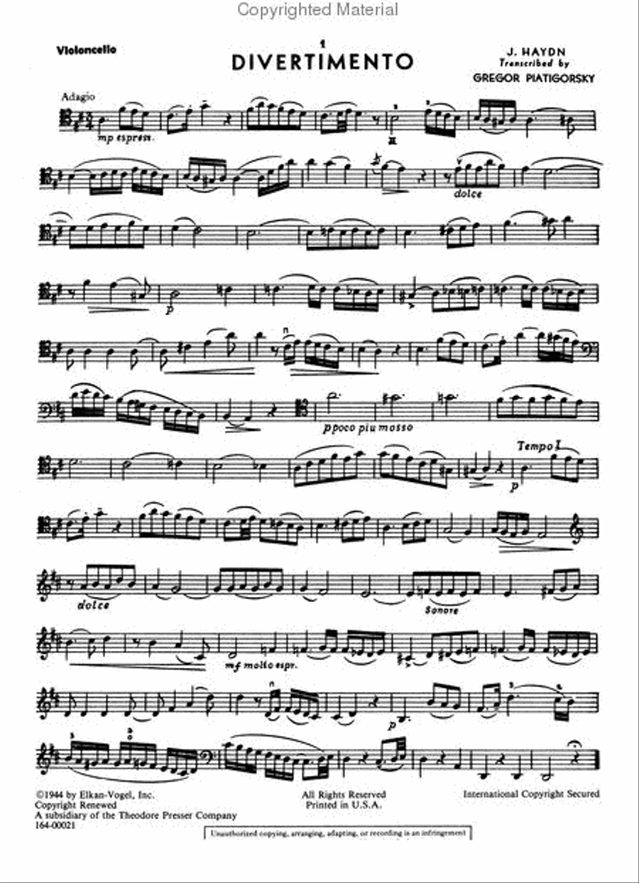 Divertimento in D Chamber Music scores gallery preview page 2