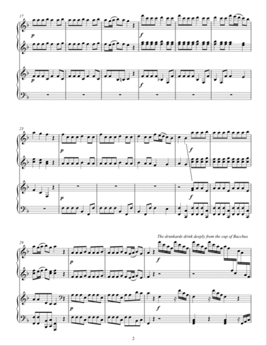 Vivaldi - The Four Seasons (complete) piano duet 1 Piano, 4-Hands scores gallery preview page 2