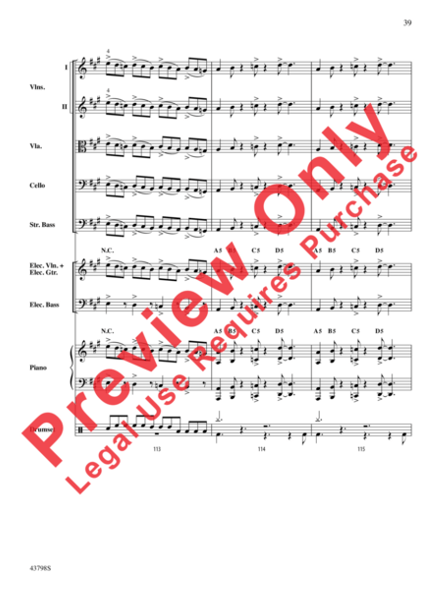 Siberian Sleigh Ride String Orchestra scores gallery preview page 34