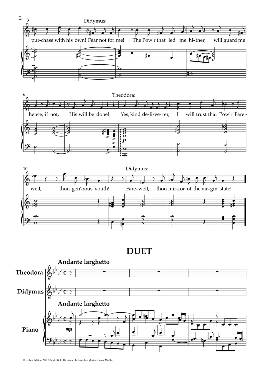 To thee, thou glorious Son of Worth Piano scores gallery preview page 4