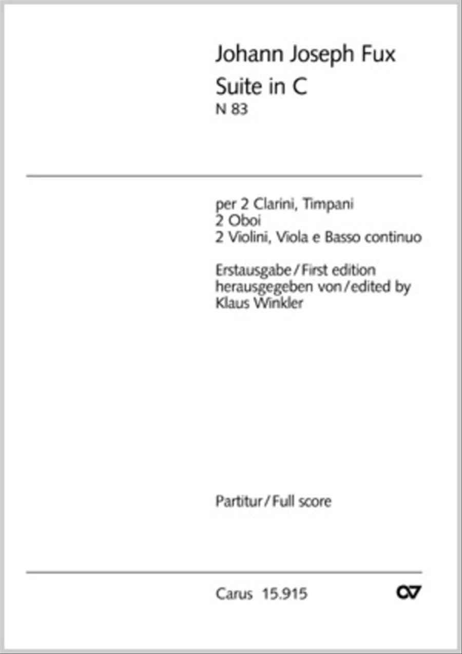 Suite in C minor Oboe scores gallery preview page 1
