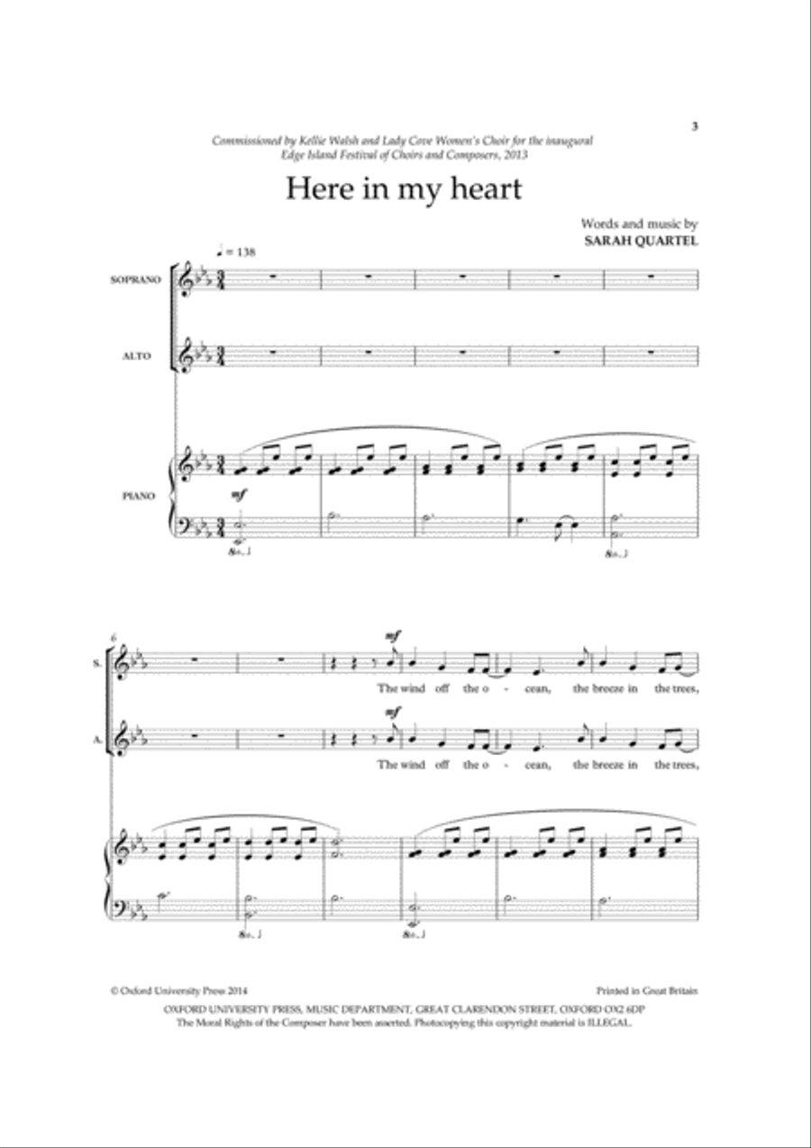 Here in my Heart SSAA scores gallery preview page 2