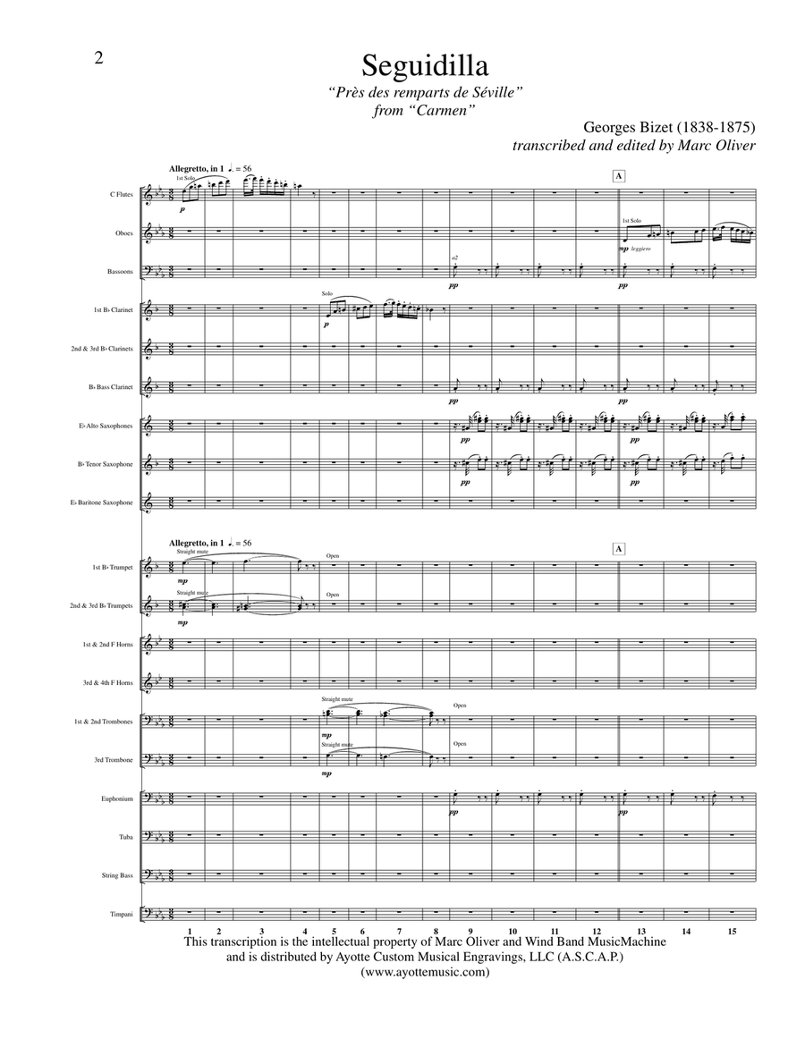 Seguidilla from Carmen (transcribed for concert band)