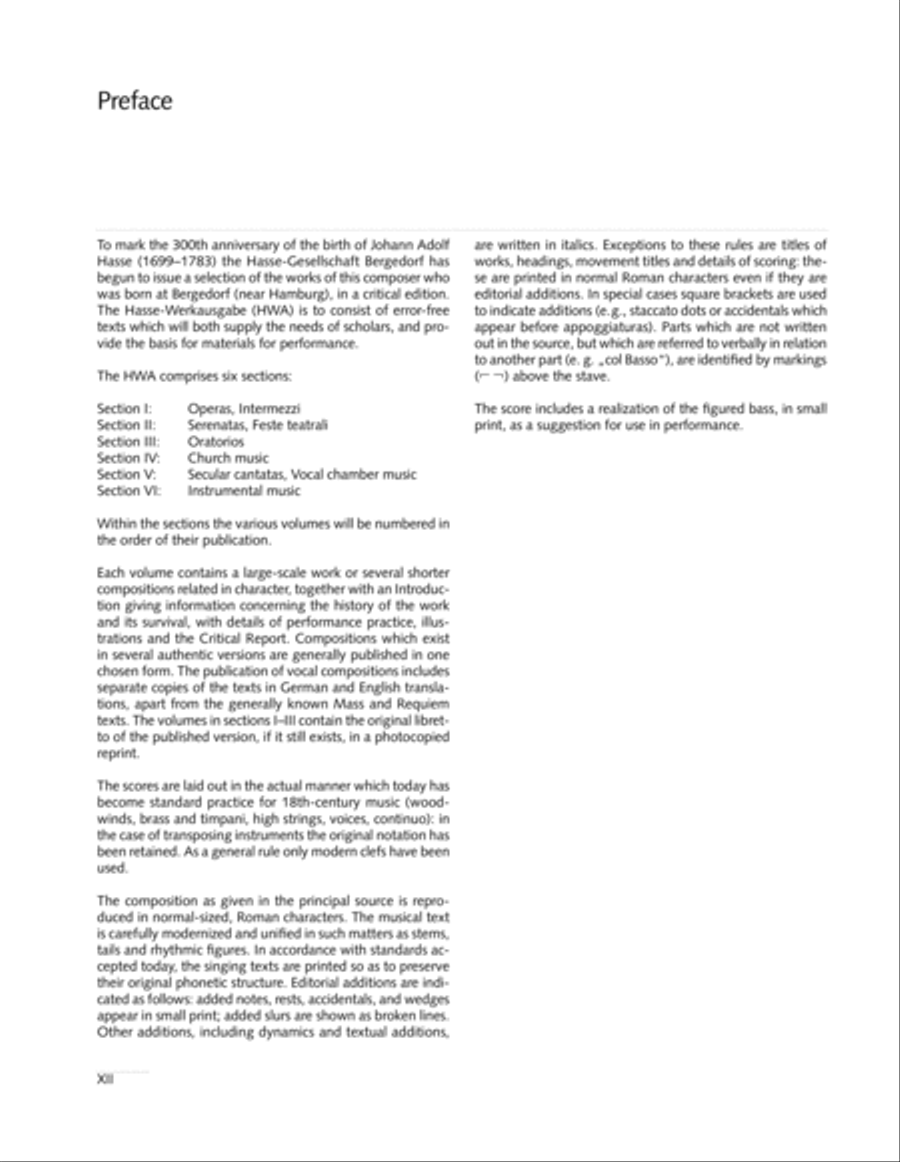 Missa in g. Hasse-Werkausgabe IV/3 4-Part scores gallery preview page 12