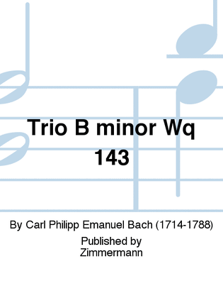 Trio B minor Wq 143