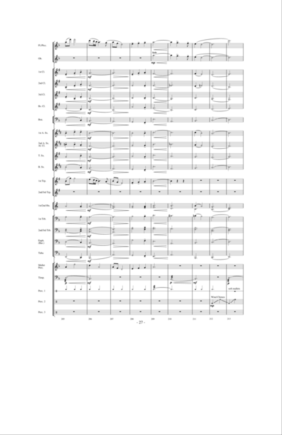 Dragons Fly on the Winds of Time Concert Band scores gallery preview page 26