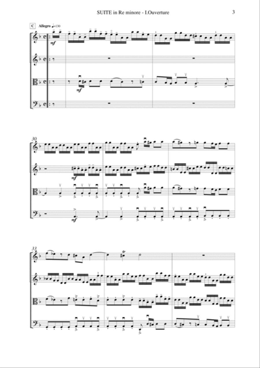 Salvatore Passantino: SUITE IN RE MINORE (ES-21-021) - Score Only String Quartet scores gallery preview page 5