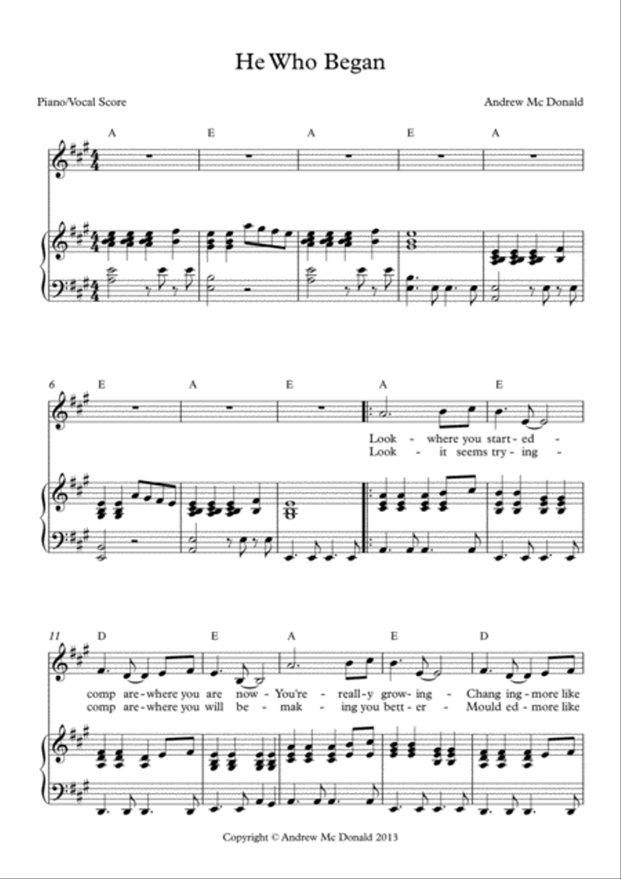 He Who Began He Who Began Voice scores gallery preview page 2