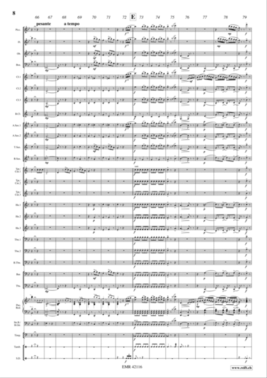 Largo Al Factotum Concert Band scores gallery preview page 8