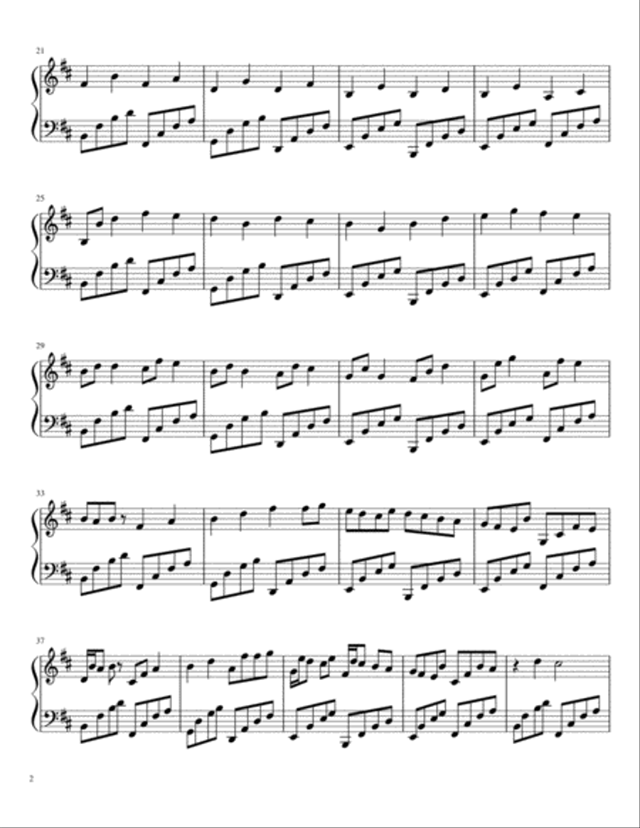 Canon in B Minor: Harp Harp scores gallery preview page 2