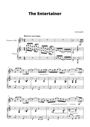 Book cover for The Entertainer (for Clarinet and Piano)