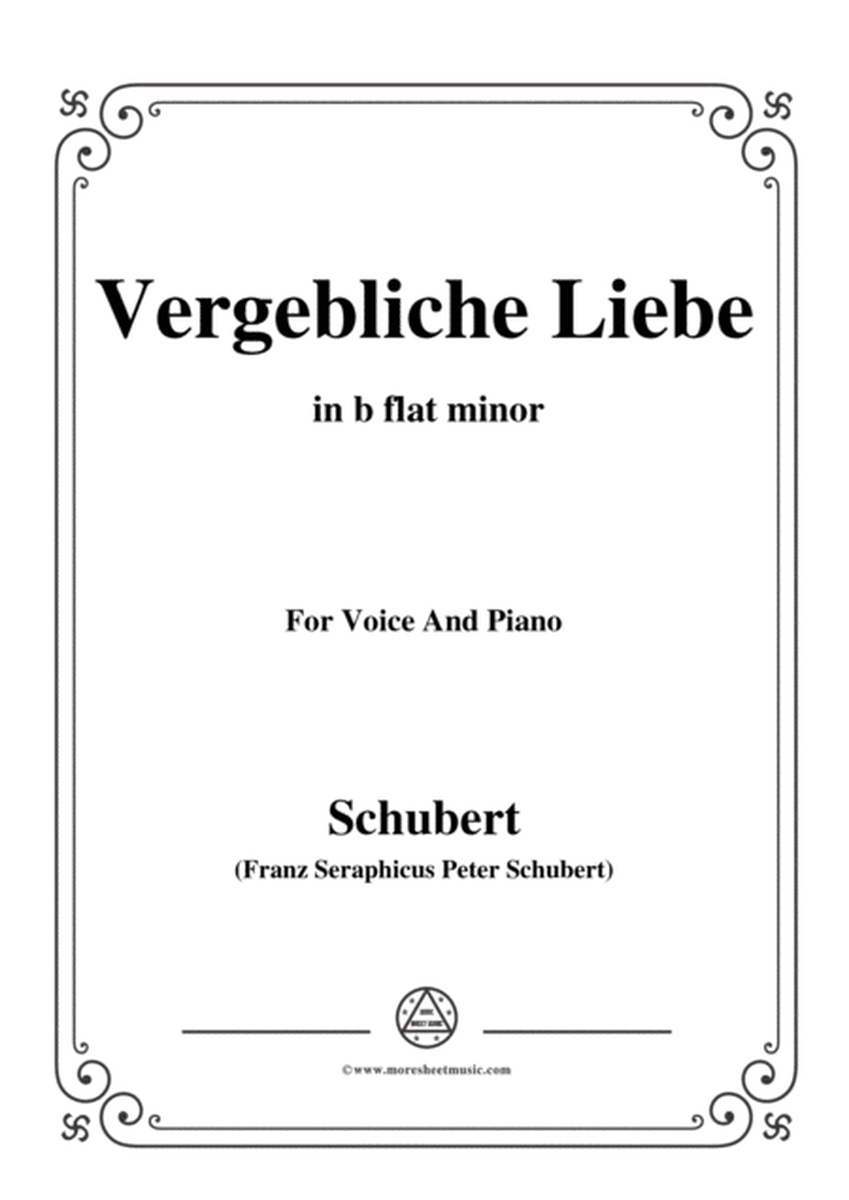 Schubert-Vergebliche Liebe,Op.173 No.3,in b flat minor,for Voice&Piano image number null