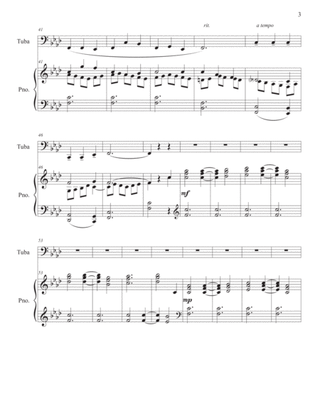 "Reflection" for Tuba with Piano Accompaniment image number null