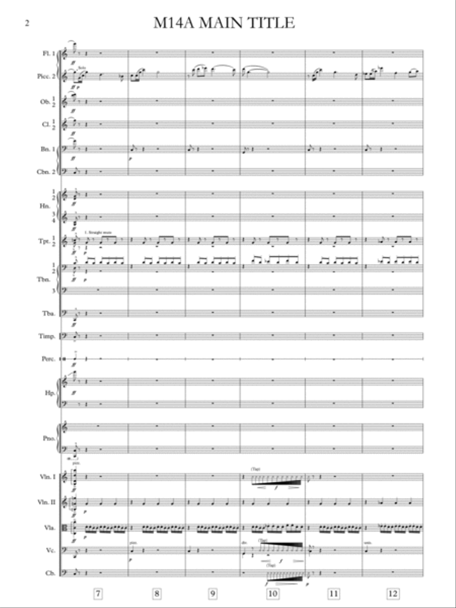 Young Sherlock Holmes Main Theme - Score Only Young Sherlock Holmes Main Theme - Score Only Full Orchestra scores gallery preview page 4