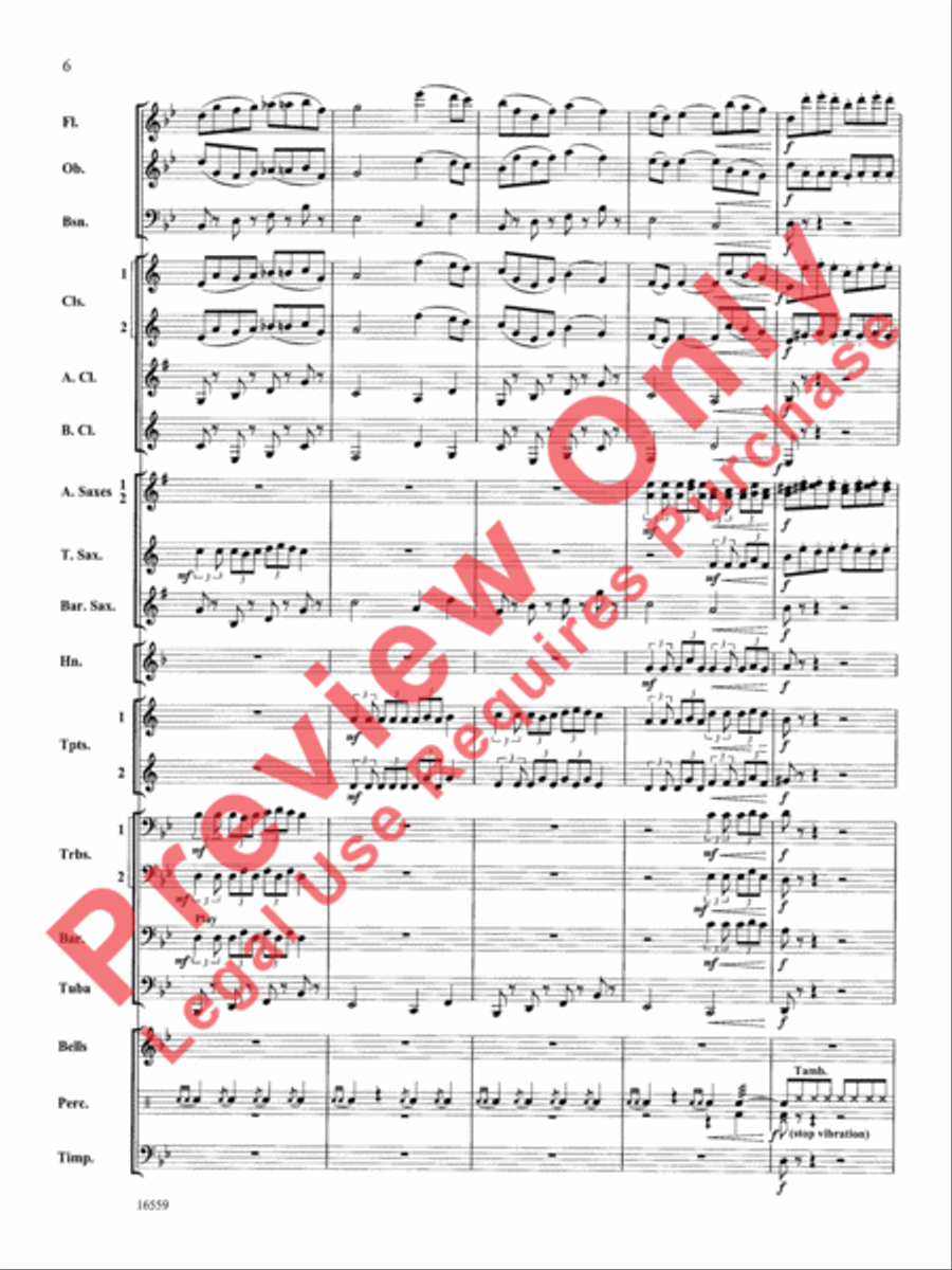 March Slav Concert Band scores gallery preview page 7