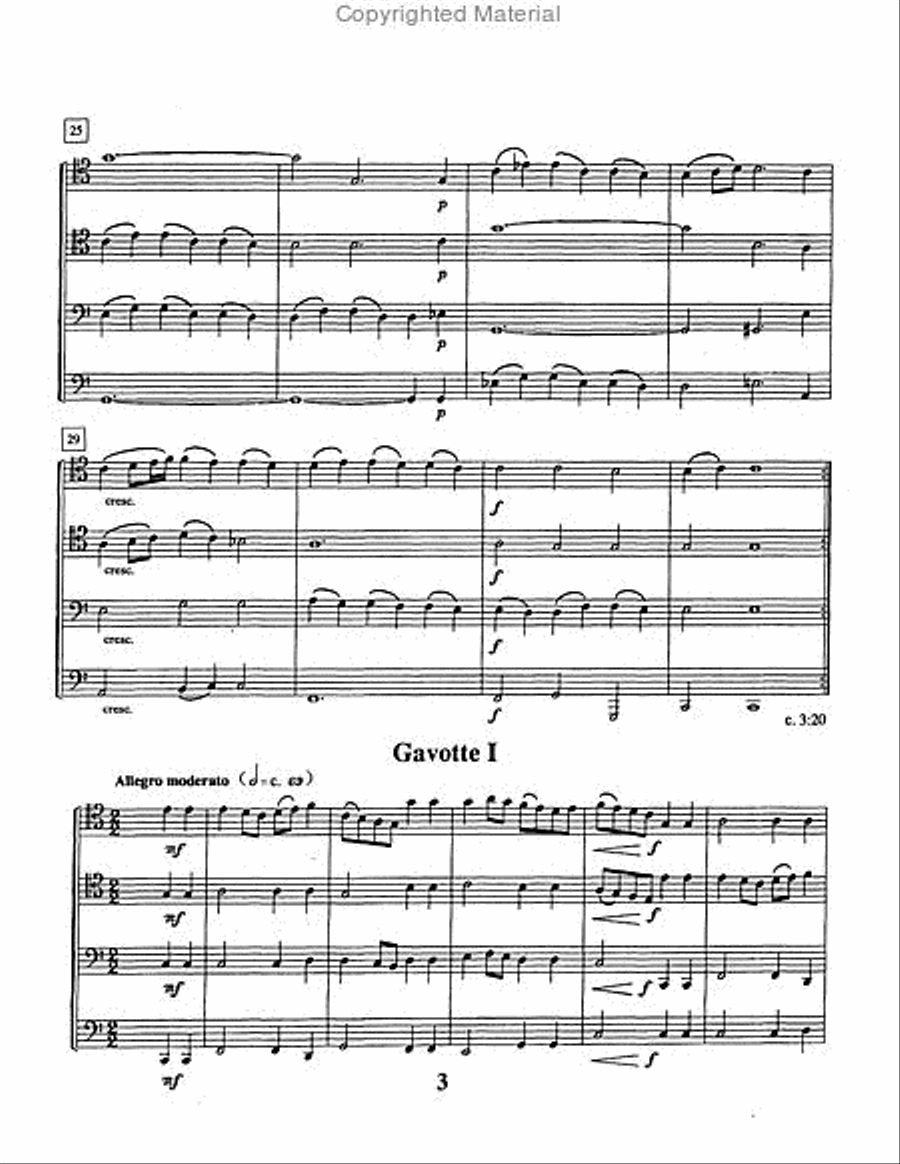 Sarabande, Gavottes, and Gigue EETT scores gallery preview page 3