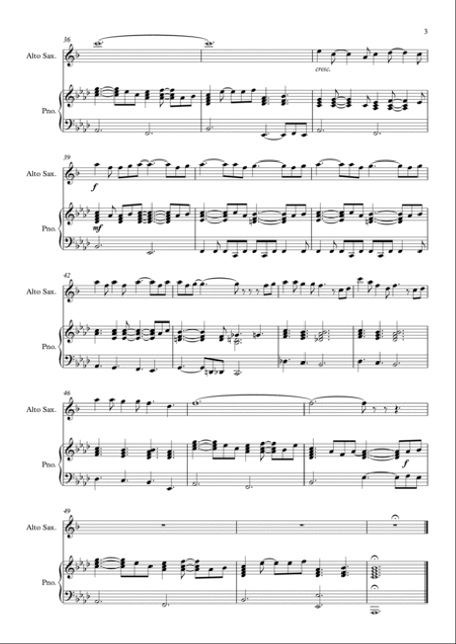 Saving All My Love For You Alto Saxophone scores gallery preview page 3