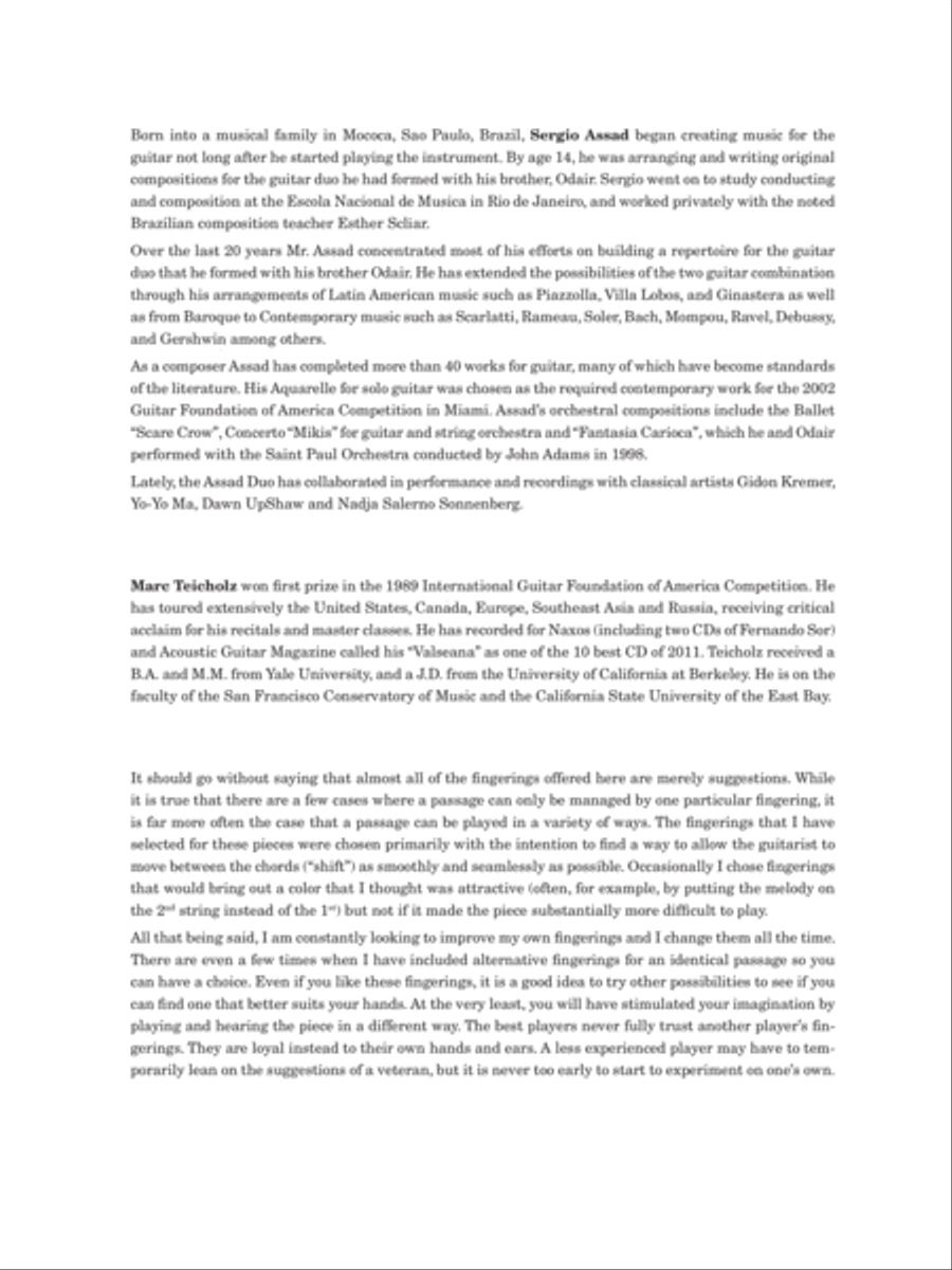 The Music of Ernesto Nazareth Classical Guitar scores gallery preview page 2