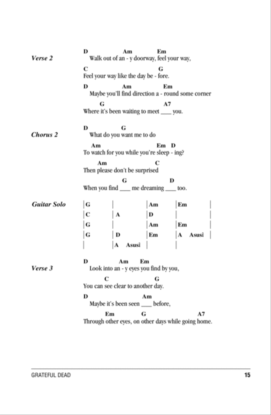 Box Of Rain Acoustic Guitar scores gallery preview page 2